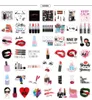 50st Lipstick Cosmetics Sexy Lady Cartoon Graffiti Waterproof PVC Stickers Pack för kylbil Suitcase Laptop Notebook Cup Phone Desk Cykel skateboardfodral.