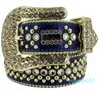 Luxury Designer Belt Simon Belts for Men Women Shiny diamond belt Black on Black Blue white multicolour with bling rhinestones