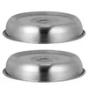 Geschirrsets 2 PCs Gemüseabdeckung Banatpfanne Haushalt Steak Container Dish Motor Rund Protective