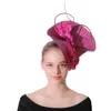 Femal Party Lila Kopfschmuck Frauen Cocktail Kirche Fascinators Zubehör Blumen Dekoration Kopfschmuck Damen Kopfbedeckung Haarnadel