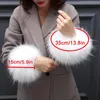 Cinco Dedos Luvas Qearlstar Mulheres Faux Fox Fur Cuffs Pulseira Inverno Aquecedor Braço Pulso Luvas de Pele de Guaxinim Feminino Elástico Oversleeve 2 Pcs 231215