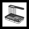 Kitchen Storage Sink Organiser Caddy Stainless Steel & Organisation Sponge Holder With Drip Tray Aid