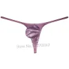 Men Sexy Micro Thong G-string T-back Underwear Metallic Shiny Coating Pouch Bikini Tanga Mini Trunks Jockstraps Pants