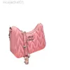 24SS Designer Miui Miui Bag Miumius Home Pleated Bag for Female Minority Design Pearl Chain Underarm Bag Fashion Versatile One Shoulder Crossbody Bag