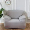 Housses de chaise housses de canapé unies pour salon Polyester élastique canapé d'angle housses de protection de chaise 1234 places 231214