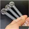 Smoking Pipes Appool 12Cm 10Cm Glass Oil Burner Pipe Hookahs Spoon Pyrex Hand For Accessories Tobacco Tool Sw15 Drop Delivery Home Gar Dhdpd