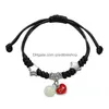 Corrente 2023 Gato Luminoso Estrela Lua Pulseira Casal Charme Handmade Corda Ajustável Combinando Amigo Infinito Amor Jóias Presentes Drop de DHPIZ