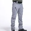 Calças masculinas Baggy Cargo Trendy Casual Parachute Pant Loose Fit Harem Joggers com Bottoms Sweatpants Exercício