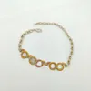 Collana pendente con ciondolo di qualità di lusso con diamanti colorati placcati in oro 18 carati con timbro e scatola PS7519A290d