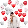 Liebe Herz Latex Ballons Herz Gedruckt Ballon Rot Weiß Hochzeit Helium Ballon Valentinstag Geburtstag Party Aufblasbare Ballons160R