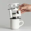 Kaffekrukor Oceanrich S2 Automatisk singel Servera Pour-Over Portable Coffee Maker Coffee Dripper Återanvändbart rostfritt stål Kaffekanna Maskin 231214