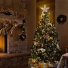 クリスマスの装飾2418cm光る星の木のトッパーの装飾LEDオーナメントクリスマスツリースタートッパーデコレーションバッテリーボックス付き妖精の光231215