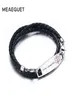 Medic Tag Black Braided Leather Triple Wrap Alert Bracelet DIABETES HYPOGLYCEMIA4414945