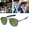 Gafas de sol de alta calidad Aviación Hombres EE. UU. Ejército Militar Marca Óptica para piloto Gafas Lentes G214G