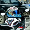 Caschi da ciclismo casco da moto Casco Moto capacete Casco da moto Seasons Street ROSSO Nero Adulto DOT 231214