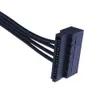 Nieuwe Laptop Adapters Opladers Kleine 4Pin Naar 15Pin SATA Socket HDD SSD Harde Schijf Stroomkabel voor HP Desktop computer Pro G2 MT Moederbord 18awg