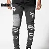 Jeans skinny Kakan com remendo de furos na Europa e América K016 MGDD38 231222