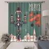 3D Christmas blackout curtains custom size Waterproof Bath Curtain 3D Print Door Shower Curtain Polyester Fabric