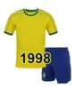 23/24 BRASIL kit infantil retrô camisas de futebol L.PAQUETA NEYMAR VINI JR.P.COUTINHO RICHARLISON camisa de futebol G.JESUS T.SILVA BRUNO G. PELE CASEMIRO define camisa top