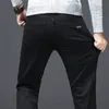 Mens Jeans Winter Thick Fleece For Cold Men Warm Slim Elasticity Skinny Black Fashion Casual Pants Trousers 231215