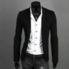 Uomo elegante casual solido blazer business festa di nozze outwear cappotto vestito top maschio primavera autunno vestito maschile slim top 220808