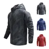 Men's Jackets Men Windproof Outerwear Hooded Work Style Jacket Cycling For Spring Autumn Motocross Mtb