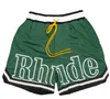 Designer Rhude Mens Shorts schwimmen kurze Basketballhosen kurze Hosen für Frauen Männer Unisex Fitnessstudios trainieren schnelle Trocknungsboden Sommer Swimshorts Jogginghose Dressy Dressy