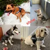 Hundhalsar Leases Dog Harness No Pull ID Custom för små valpmedium stora stora hundar reflekterande andningsbara justerbara husdjurssele pectoral väst 231214