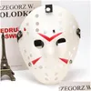 Party Masks Fl Face Masquerade Masks Jason Cosplay Skl Vs Friday Horror Hockey Halloween Costume Scary Mask Festival Drop Delivery Hom Dhra0