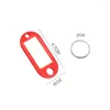 Keychains 100 PCS Mix Color Keychain Key ID Label Tags Luggage El Number Classification Card Rings Wholesale