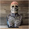 Party Masks The Latest Skeleton Biochemical Mask For Halloween Cosplay Props Sile Fl Er Head With Hat Pr Sale 230818 Drop Delivery Hom Dhqix