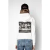 Zadig Voltaire Women's Hoodies Sweatshirts 23AW early autumn new French minority zv back photo large letter printing loose fleece Cotton Hooded women's sweater