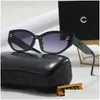 Lunettes de soleil de luxe pour femmes avec grand oeil de chat 6 couleurs imperméables anti-UV polarisées hommes et belle livraison directe accessoires de mode Dhccx