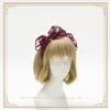 Posy Lina Handmade Vintage Snow Yarn Bows Hairband KC Pearls Trim Lolita Sweet Daily Headband Headwear 8 Colors