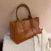 Nowy luksusowy designerski torebka damska duża torba do splotu moda nowa wysokiej jakości żeńskie skórzane torby na ramię PU o wysokiej pojemności G220422