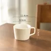 Tassen Einfache Cola Latte Becher Nordic Retro Stil Kaffeetasse Klassische Keramik Kreative Einfarbig Kaffee Tassen Erweiterte