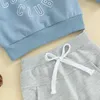 Conjuntos de roupas primavera outono bebê menino conjunto carta impressão moletom calças 2 pçs/set ternos algodão crianças roupas da criança agasalhos