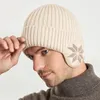 Bérets Protection de l'oreille Hiver Bonnets tricotés Chapeau Hommes Femmes Cyclisme en plein air Chaleur Polaire Casquette épaisse Casual Coupe-vent Earflap Bonnet Chapeaux