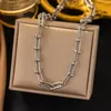 Ketten Trend Spleißen Kette Halskette Für Frauen Weibliche Edelstahl Koreanische Mode Kpop Schlüsselbein Schmuck Party Geschenk