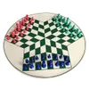 Schaakspellen Internationale damstukken voor drie spelers met bordset Damspel 231215