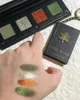 Oogschaduw Shellwe Makeup Liana Palette Multichrome Duochrome Pressed Eyeshadow Matte Green Glitter Silver Shimmer Green 231214