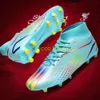 Boots de football Long Nail AG Men des femmes FG FG Soccer Chaussures pour enfants Chaussures d'entraînement haut de gamme pour la pelouse en plein air