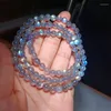 Link pulseiras natural cinza lua pedra pulseira pedra preciosa cristal jóias pulseira para mulheres cura bohemia presente do feriado 1 pçs 5.5mm