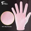 Guantes deportivos TTYGJ 1 par mujeres PU cuero golf señoras transpirable antideslizante gránulos mano izquierda y derecha manoplas 231215