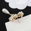 2022 Top quality Charm drop earring with diamond and nature shell beads knot shape for women wedding jewelry gift have box PS78001835