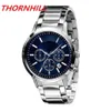 All Dials Working Full Functional Watches 100% JAPAN MOVEMENT Quartz Chronograph mens Watch Stainless Steel Bracelet Male Wristwat276Z