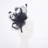 Femmes Kentucky Derby Sinamay Fascinators mariage église course chapeaux bandeau casque T469