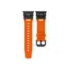 Cinturino sportivo in gomma Titanio Connettore in acciaio inossidabile Cinturino in TPU per Apple Watch Ultra 2 49mm Serie 9 8 7 Braccialetti per iWatch Ultra 49 45mm 42mm 44mm Bracciale di lusso