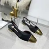 Luxuriöse Damen-Freizeitsandalen, hochwertiges Leder, Schuhe mit niedrigem Absatz, Damen-Klassiker-Schuhe, weibliche Sandale C124235