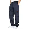 Pantaloni da uomo abbigliamento da golf inverno 2023 uomo fitness imbottito jogger che gestisce pantaloni che corse in vita alta a colori solidi